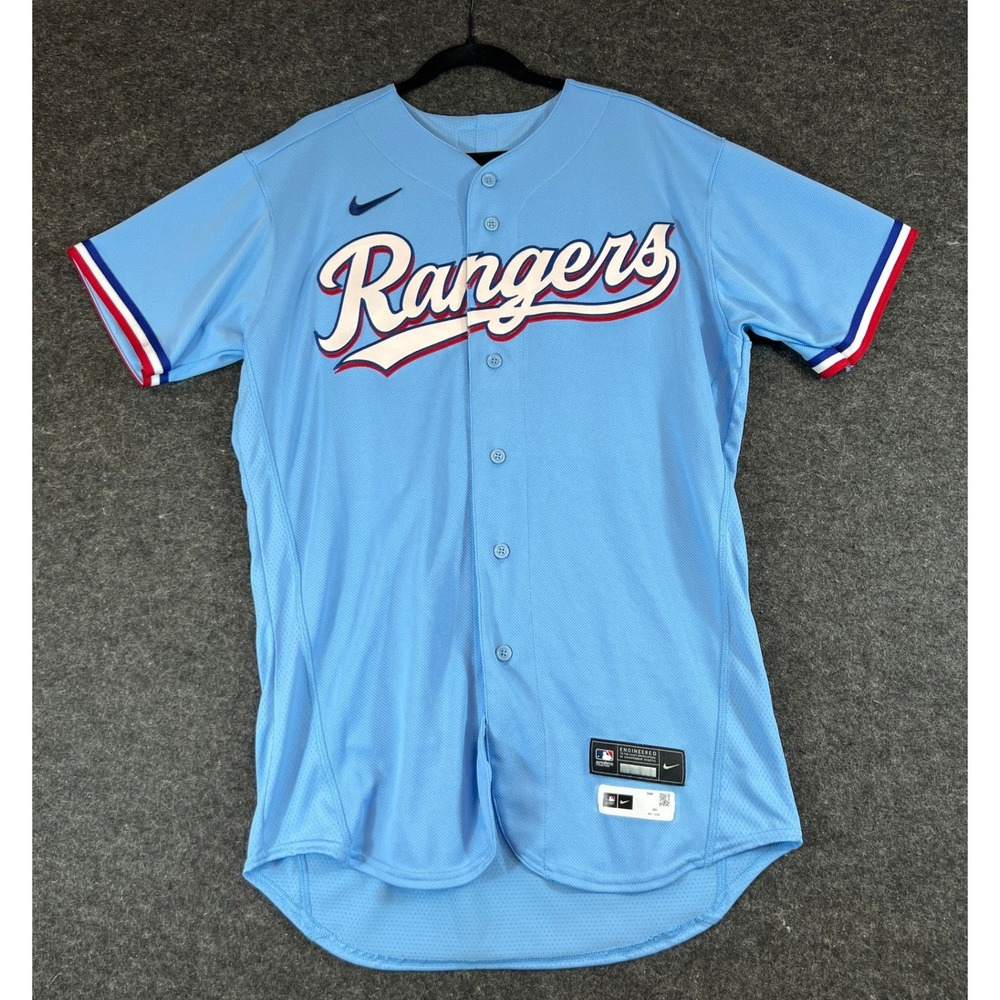 2023 Nike Texas Rangers MLB Thompson #8 Engineered Jersey Team Issued Game Worn
